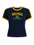 BRSL Tee - Navy Blue front